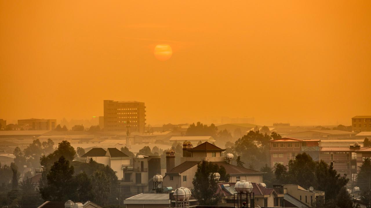 Sunrise over Addis Ababa, Ethiopia