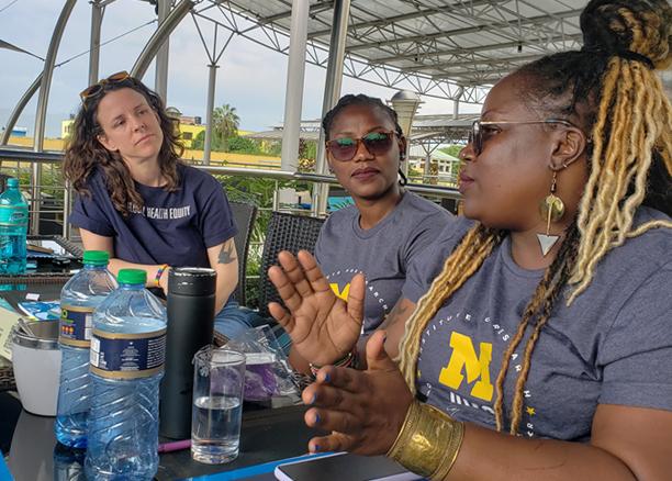 Heather Tucker with Anita Mbanda and Rebecca Odhiambo, Western Kenya LBQT Feminist Forum and University of Michigan, Kisumu