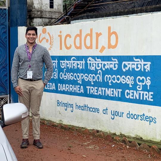 Ryan Rego at the Diarrhoea Treatment Center in the Leda refugee camp in the Cox’s Bazar camp complex, Bangladesh