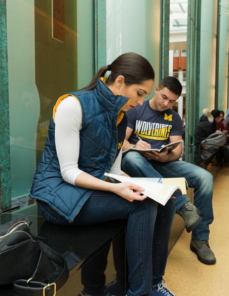 Michigan students studying at the Ross School of Business