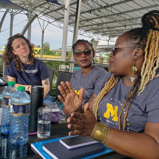 Heather Tucker with Anita Mbanda and Rebecca Odhiambo, Western Kenya LBQT Feminist Forum and University of Michigan