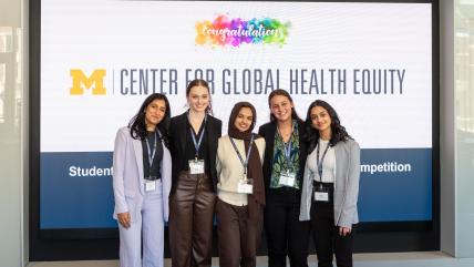 Participants in the Student Organization Global Health Equity Challenge 